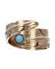 Turquoise Cabochon Feather Wrap Ring
